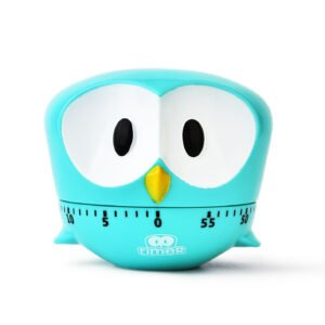 Owl Kitchen Timer – 60-Minute Wind-Up Mechanical Timer, No Batteries Needed