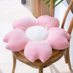 Daisy flower petal cushion floor pillow in pastel colors