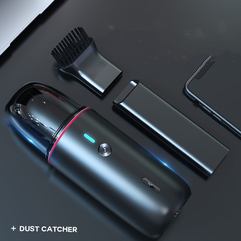 Cordless handheld car vacuum cleaner with attachments