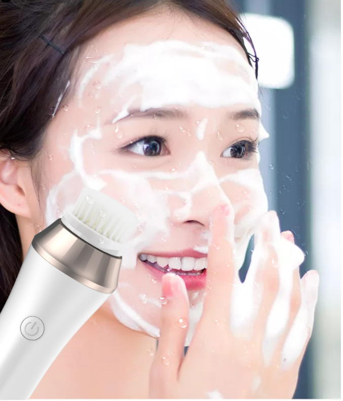 Mini rotating facial cleansing brush waterproof