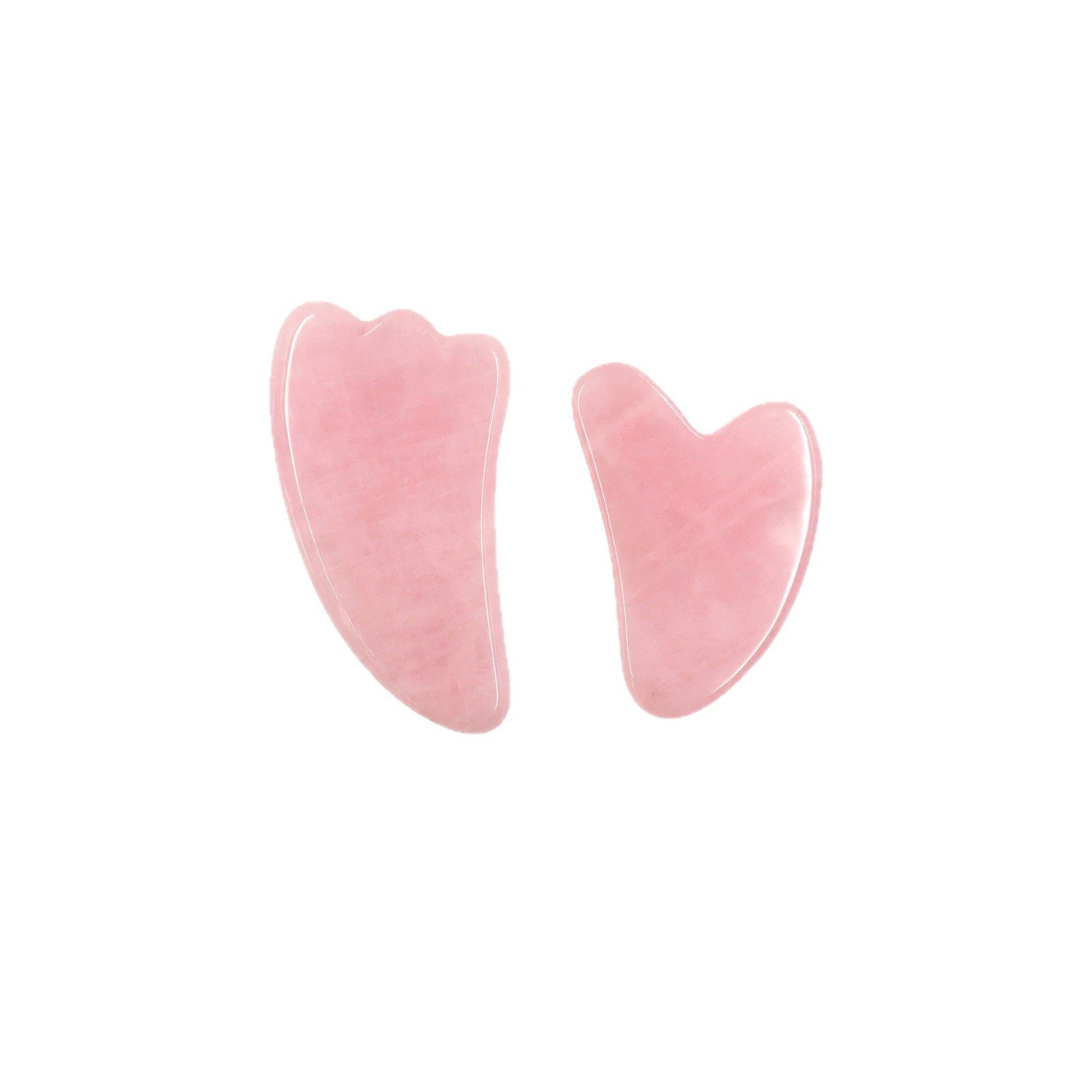 Rose Quartz & Jade Gua Sha Facial Massage Stone – Sculpt, De-Puff & Glow - Image 5