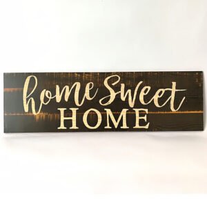 Home Sweet Home rustic wood sign wall decor
