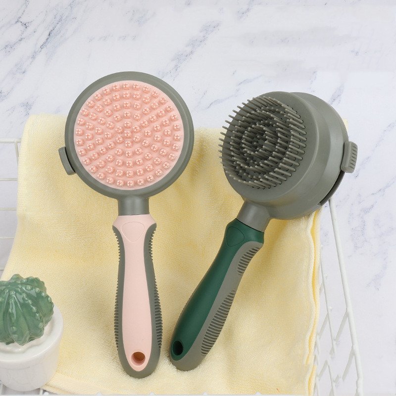 Self-Cleaning Slicker Brush – One-Click Pet Hair Removal for Dogs & Cats - Image 5
