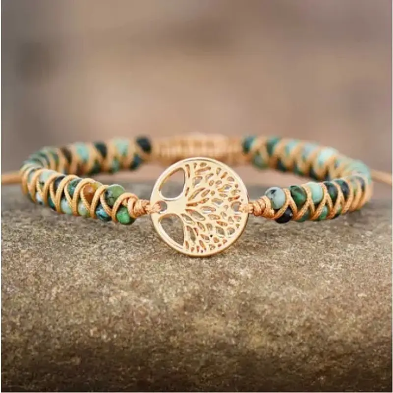 Natural Agate Bead Friendship Bracelet — main product photo