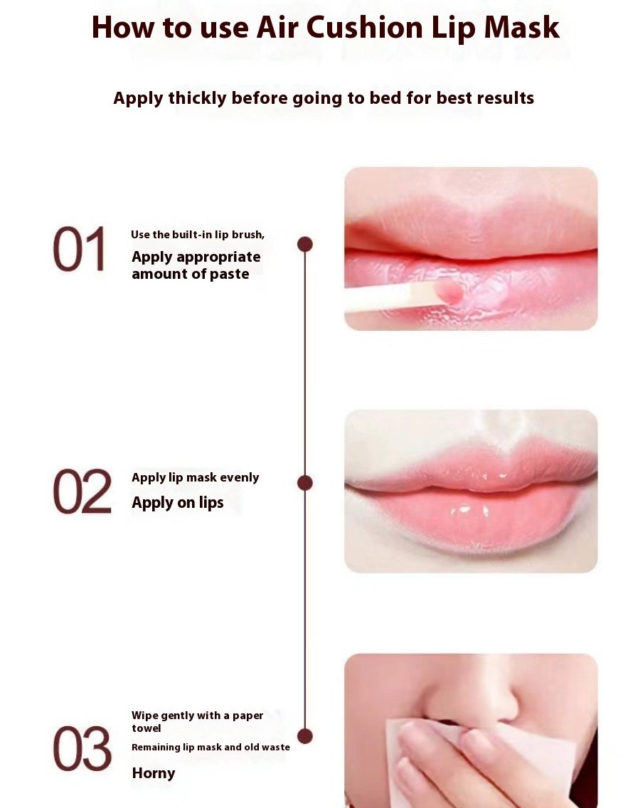 Qi Night Sleep Air Cushion Lip Balm — Exfoliating & Moisturizing - Image 6
